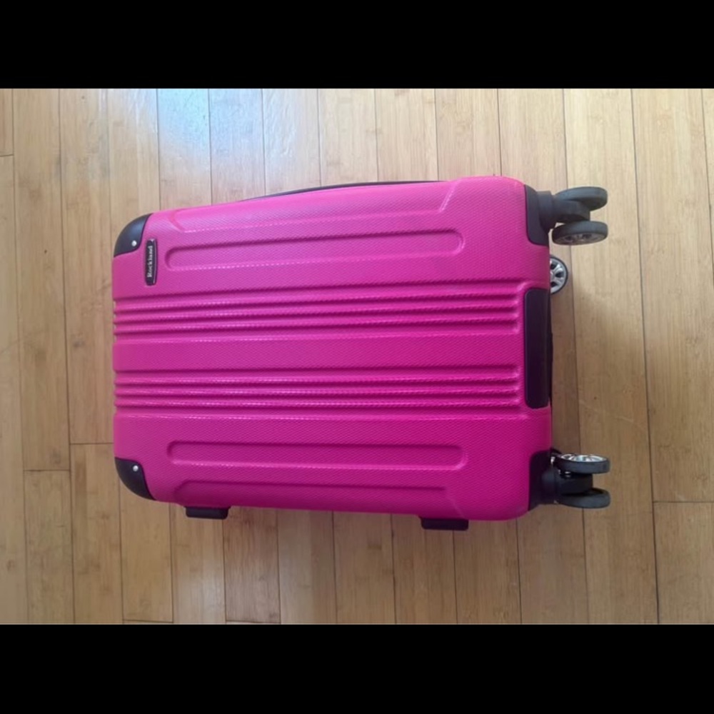 Hot Pink Hardside Standard Carry-On Luggage